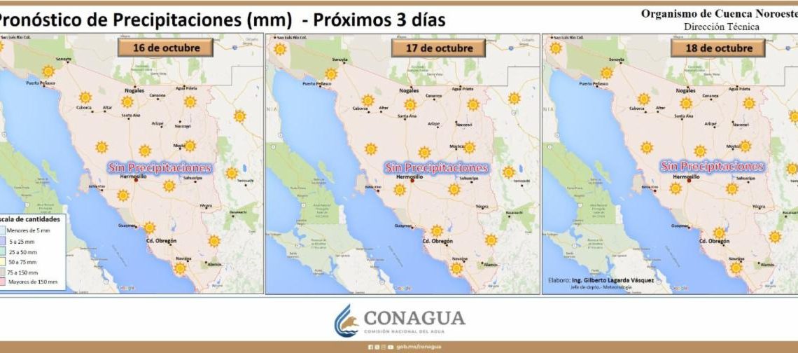 Gobierno de Sonora informa que nuevo frente frío ayudaría a tener temperaturas más agradables