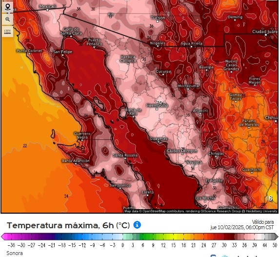 Gobierno de Sonora llama a mantener las acciones preventivas por altas temperaturas