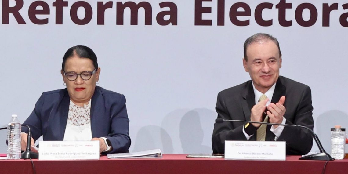 Encabezan Gobernador Durazo y secretaria de Gobernación Rosa Icela Rodríguez, inicio de audiencias para construcción de Reforma Electoral