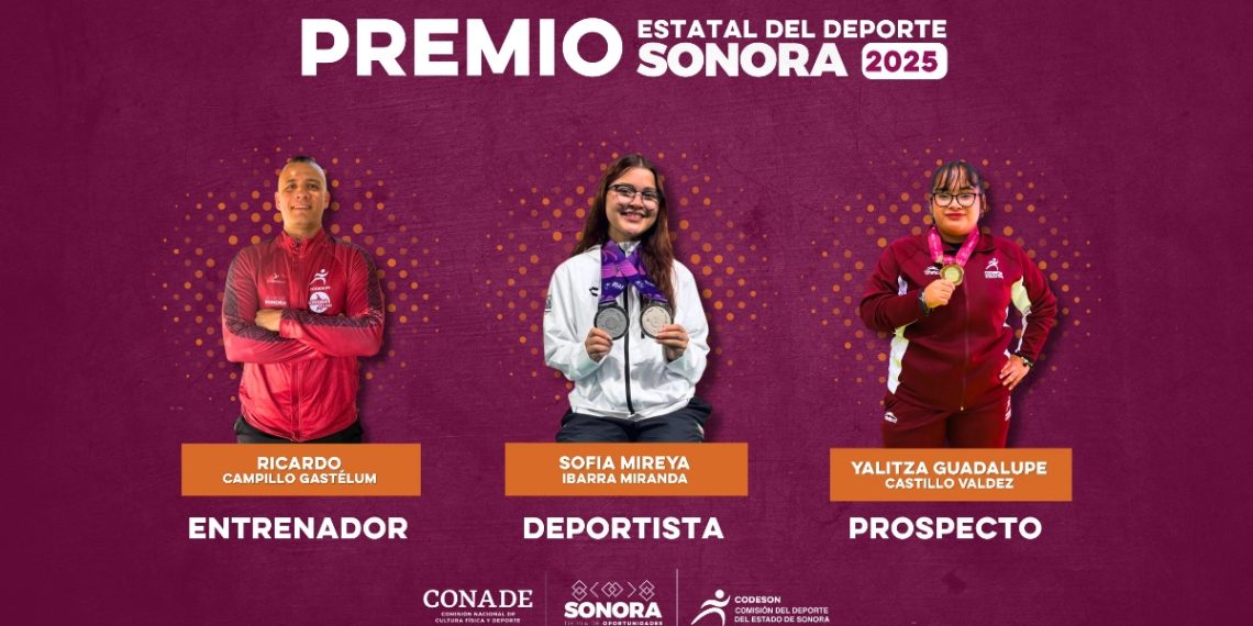 Sofía Ibarra y Ricardo Campillo son elegidos ganadores del Premio Estatal del Deporte 2025