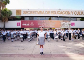 Impulsa Gobierno de Sonora la creación de la primera Banda de Guerra Monumental: SEC