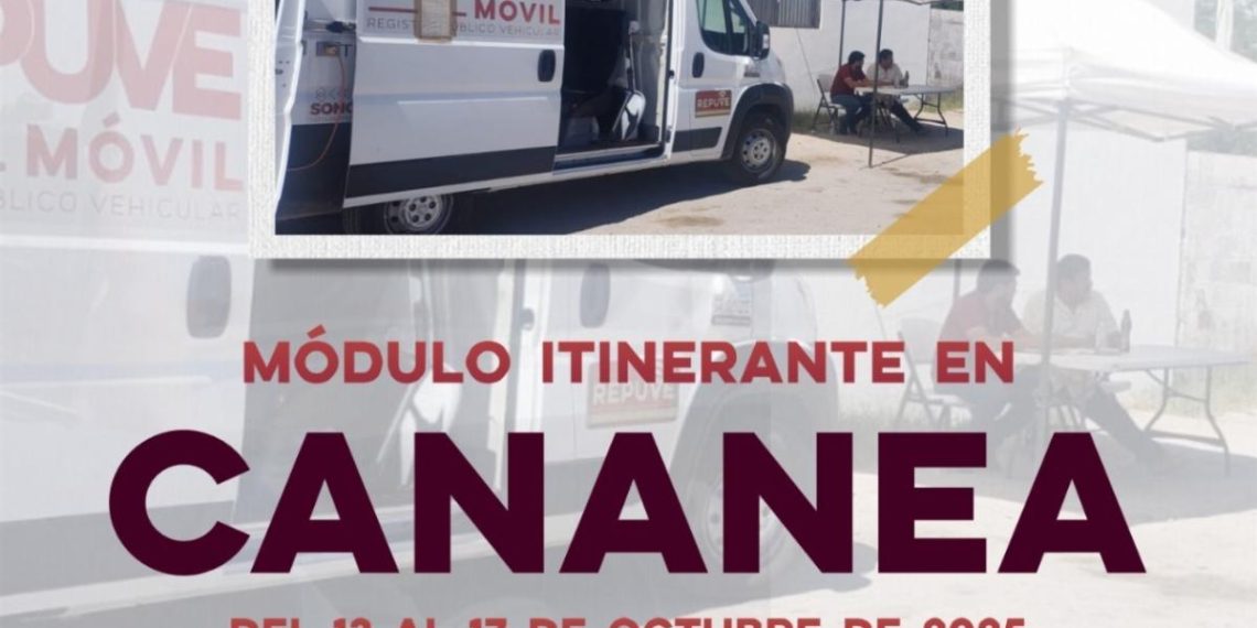 Anuncia Gobierno de Sonora traslado de unidad itinerante de Repuve a Cananea