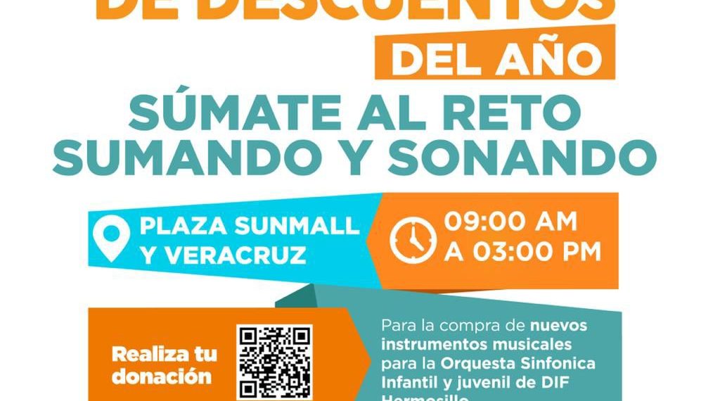 Invita Ayuntamiento de Hermosillo al último Maratón de Descuentos del año y al reto “Sumando y Sonando”