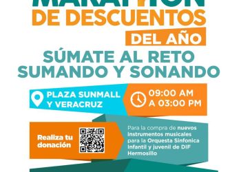 Invita Ayuntamiento de Hermosillo al último Maratón de Descuentos del año y al reto “Sumando y Sonando”