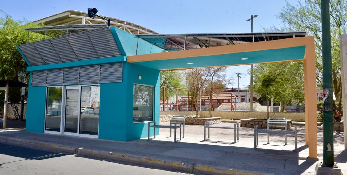 Ofrecen paradas de transporte del Gobierno de Hermosillo seguridad y seguimiento de rutas