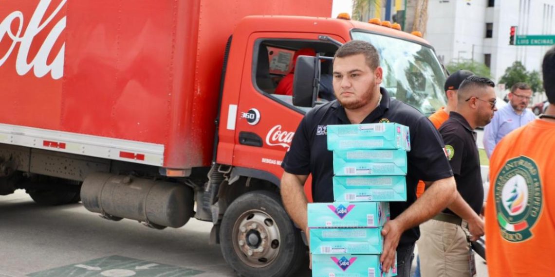 Entrega Gobierno de Sonora 5.6 toneladas de apoyo a damnificados del centro del país: CEPC