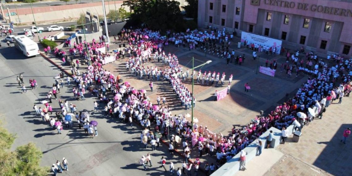 Realiza Gobierno de Sonora Caminata Conmemorativa de la Lucha Contra el Cáncer de Mama