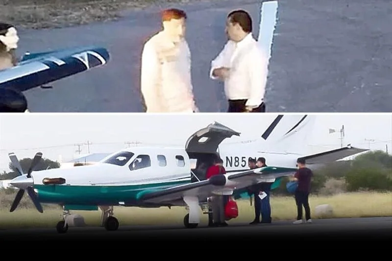 Hace gira Noroña en avión privado