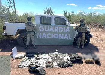 Decomisan armamento y droga en Navojoa
