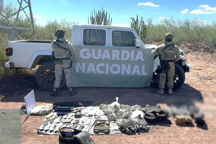 Decomisan armamento y droga en Navojoa
