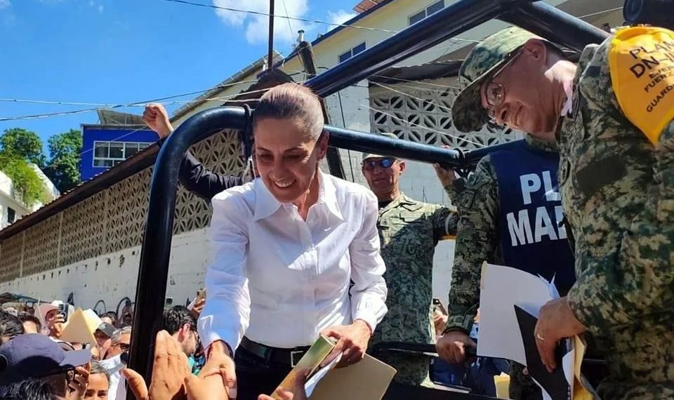 Visita Sheinbaum zonas afectadas en la Huasteca