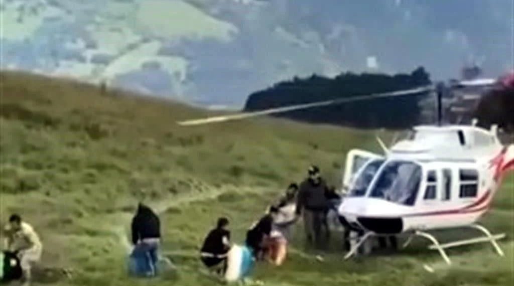 Envían migrantes helicópteros a Hidalgo; rescatan a 250