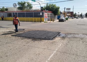 Se realizaron jornadas de bacheo este martes en 15 colonias de Hermosillo