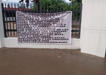 Reportan hallazgo de narcomanta en escuela primaria de Hermosillo