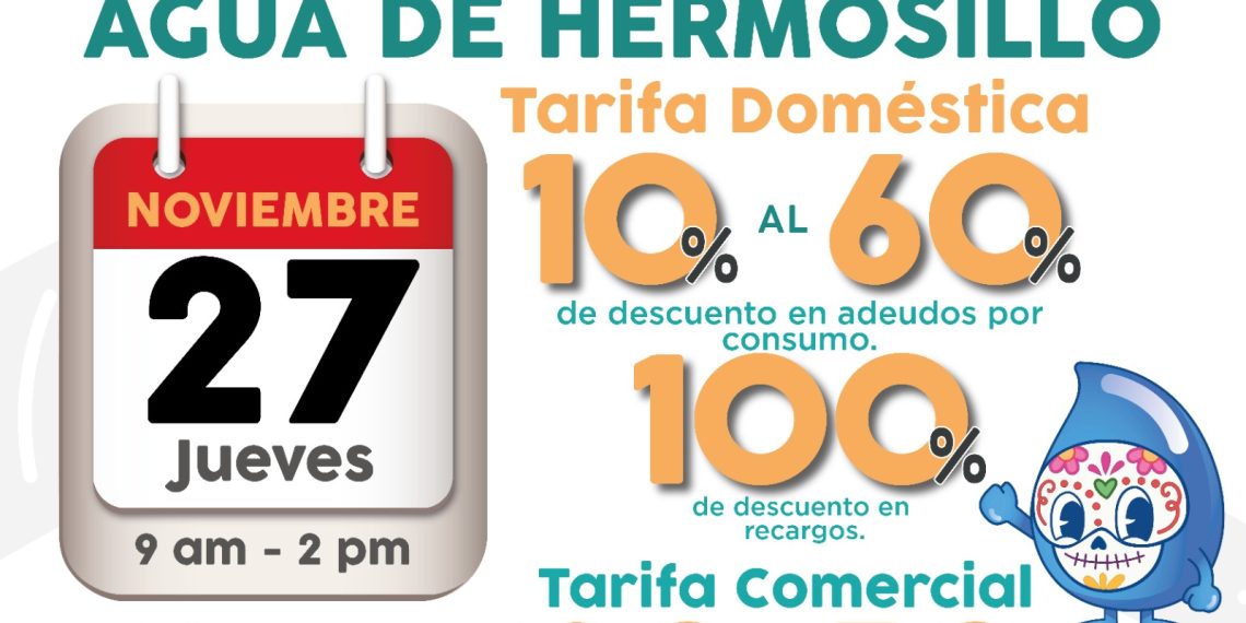 AguaH realizará jornada de descuentos en recibos de agua este jueves