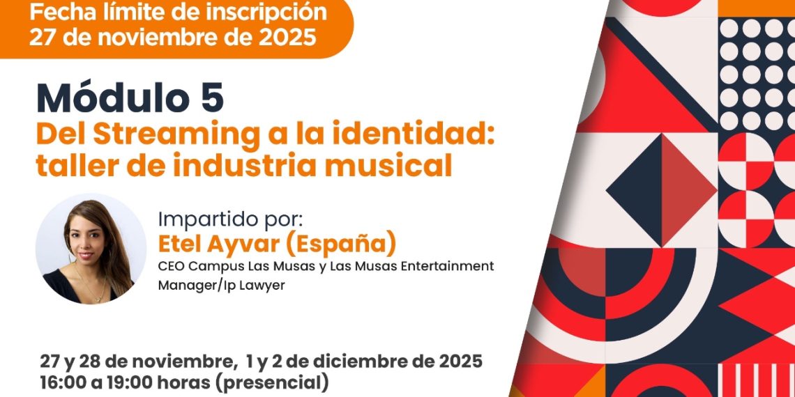 Convocan a gestores y emprendedores culturales a participar en taller de industria musical del programa FormArte IV