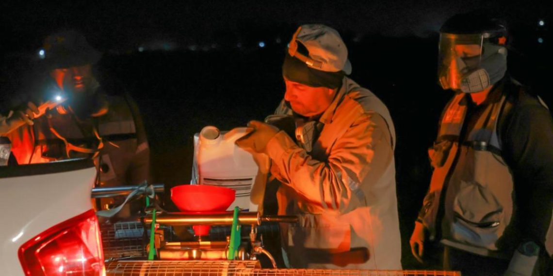 Continua Secretaría de Salud con acciones de fumigación contra el dengue en el estado