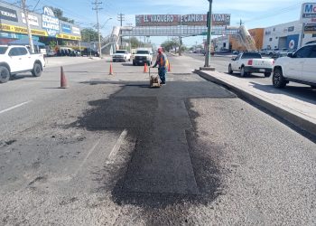 Con trabajo diario avanza la rehabilitación de calles en Hermosillo