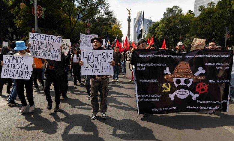 Generación Z exige en marcha frenar la violencia en México