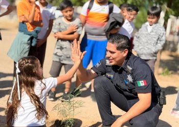 Policía Estatal de Seguridad Pública apuesta por la reforestación a través de “Sembrando Paz”