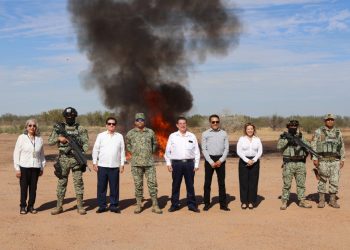 FGR incinera casi media tonelada de narcóticos en Sonora