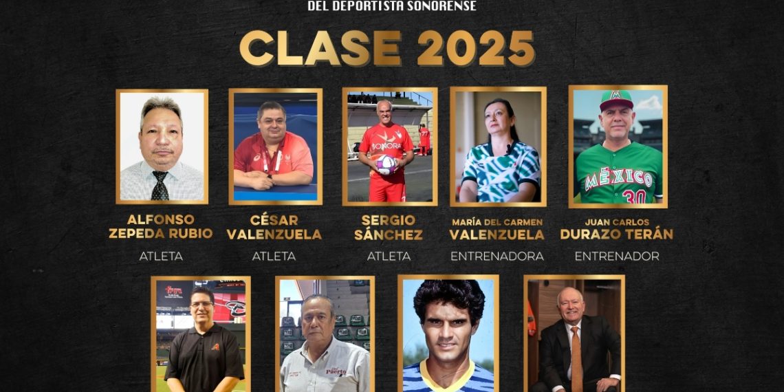 Determinan la Clase 2025 del Salón de la Fama del Deportista Sonorense 