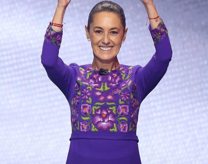 Claudia Sheinbaum durante el Sorteo del Mundial 2026