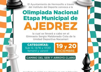 Invita Gobierno Municipal a participar en etapa municipal hacia la Olimpiada Nacional de Ajedrez