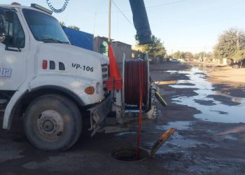 Avanza AguaH con los trabajos de rehabilitación del colector en Miguel Alemán