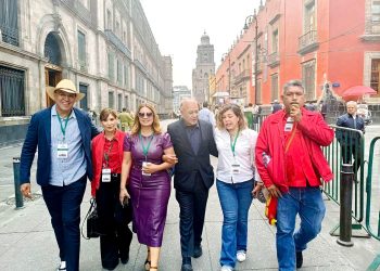 Ramón Flores acompaña celebración por los 7 años de la Transformación en México