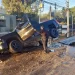 Camioneta cae en socavón en el bulevar García Morales y provoca caos vial en Hermosillo
