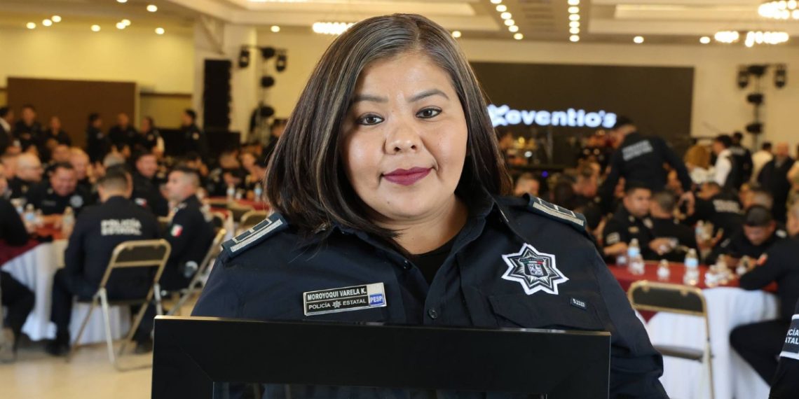 Reconoce Gobernador Durazo a Karla Moroyoqui y Antonio Reyes como Policías del Año en Sonora