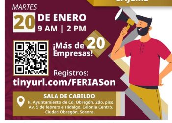 Cajeme será sede de la Primera Feria de Empleo 2026