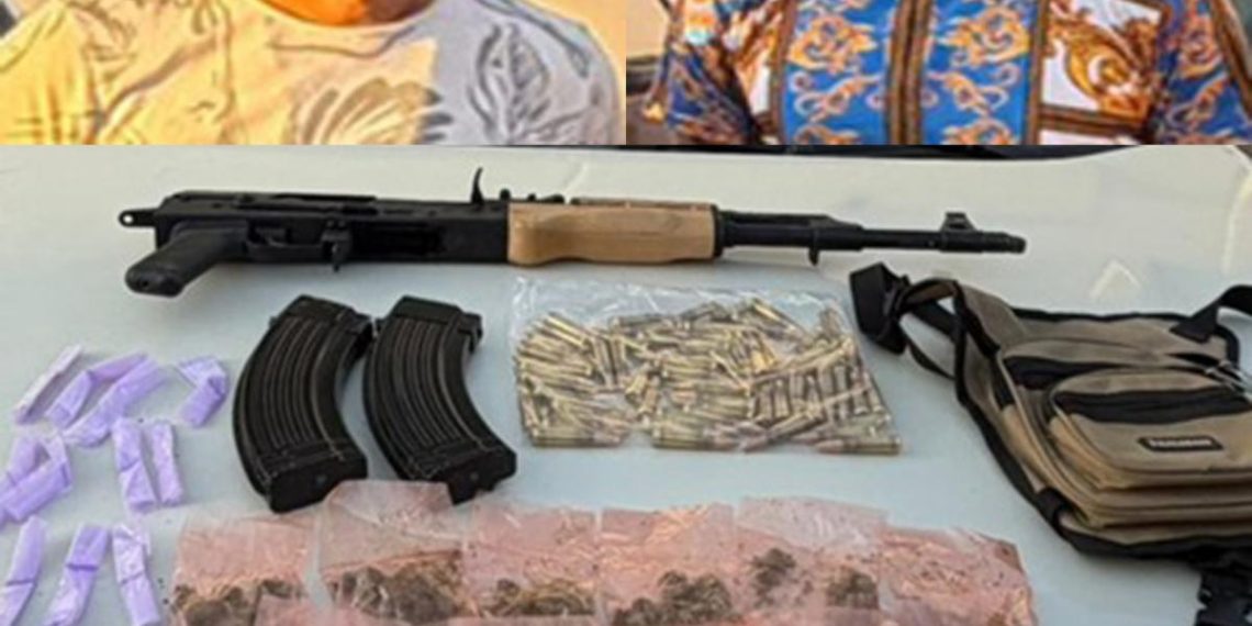 Captura Policía Estatal a dos hombres con fusil y cartuchos en la colonia Solidaridad