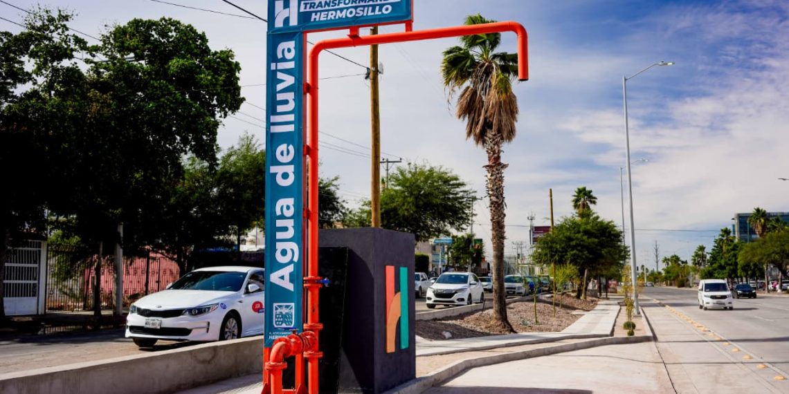 Tiene paso a desnivel del Colosio y Solidaridad tanque especial para almacenar agua de lluvia y reutilizarla en áreas verdes
