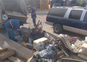 Retira Gobierno de Hermosillo 32 toneladas de cacharros al Norte de la ciudad 