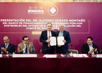 Gobernador Durazo concreta acuerdo de financiamiento para infraestructura sostenible en Sonora