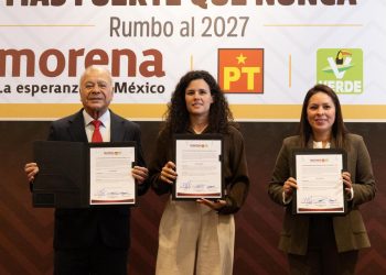 Morena, PT y PVEM firman acuerdo político para garantizar la alianza rumbo a 2027