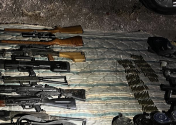 Guardia Nacional y Ejército Mexicano aseguran armas en el municipio de Navojoa