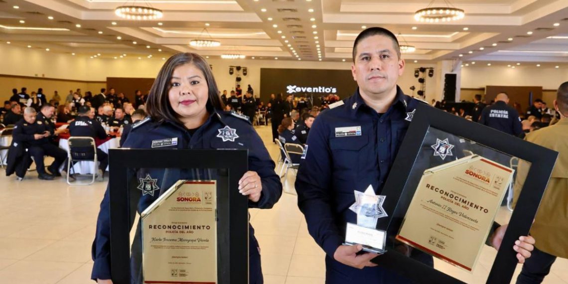 Destaca “Trabajo en equipo y familia” los Policías Estatales reconocidos como policías del año
