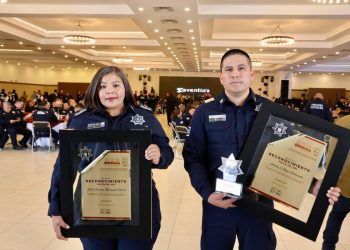 Destaca “Trabajo en equipo y familia” los Policías Estatales reconocidos como policías del año