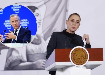 Sheinbaum elogia discurso de Carney en Foro de Davo