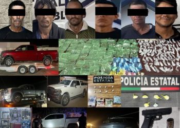Policía Estatal fortalece la seguridad con aseguramiento de arma, vehículos y narcótico en Sonora