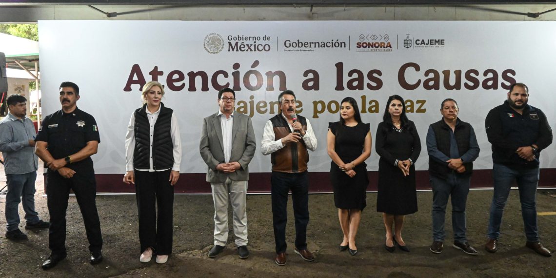 Encabeza Javier Lamarque jornada de servicio por la paz y seguridad social en Cajeme