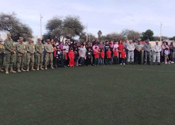 Ejército Mexicano y Guardia Nacional realizan jornada de labor social en el Poblado Miguel Alemán