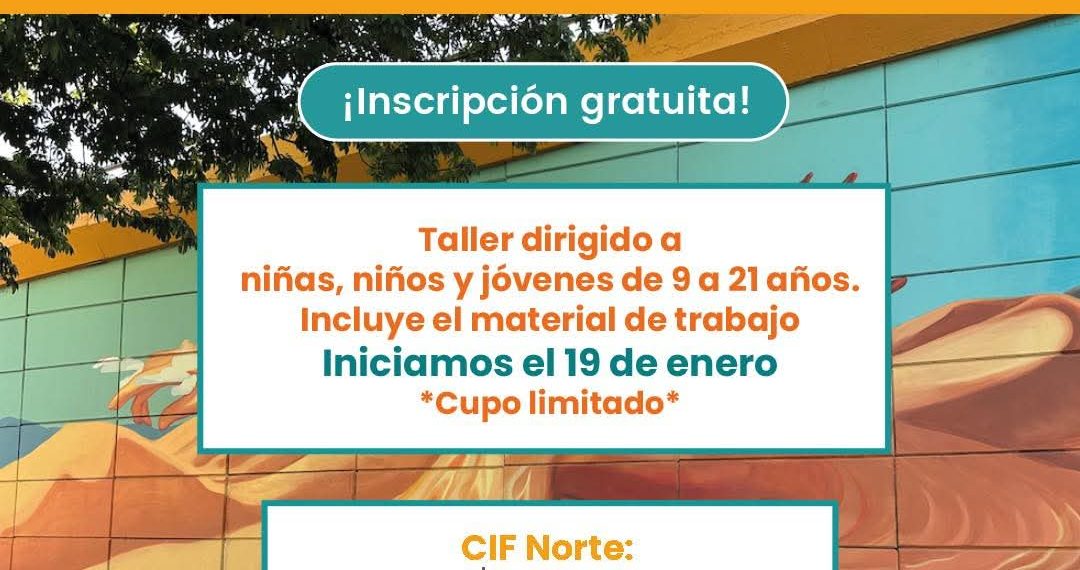 Invita DIF Hermosillo a taller para aprender a pintar un mural