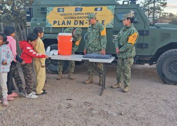 Ejército Mexicano aplica el Plan DN-III-E en apoyo a la población vulnerable en Yécora