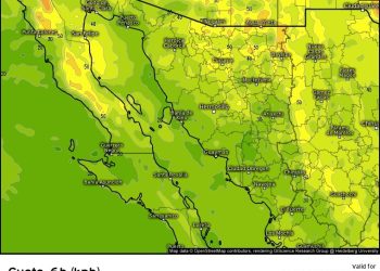 Protección Civil avisa por fuertes ráfagas de viento para este miércoles