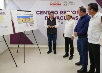 Inaugura Gobernador Alfonso Durazo Centro Regional de Vacunas en Santa Ana