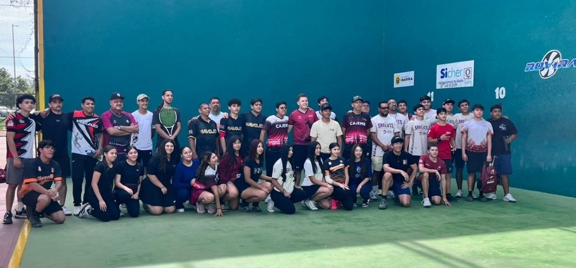 Raquetas de frontón de Sonora listas para la Olimpiada Regional